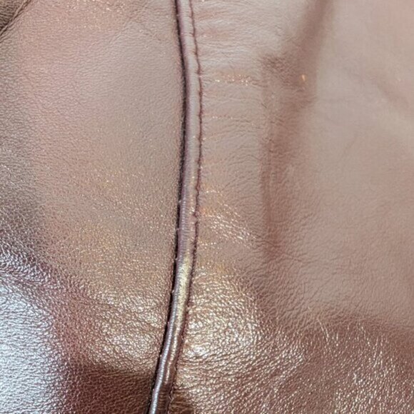 Gassy Jack Gabriel Levy Vintage 70's Maroon Oxblood Leather Blazer Jacket - Picture 13 of 13